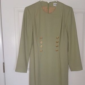 LIGHT OLIVE GREEN DRESS